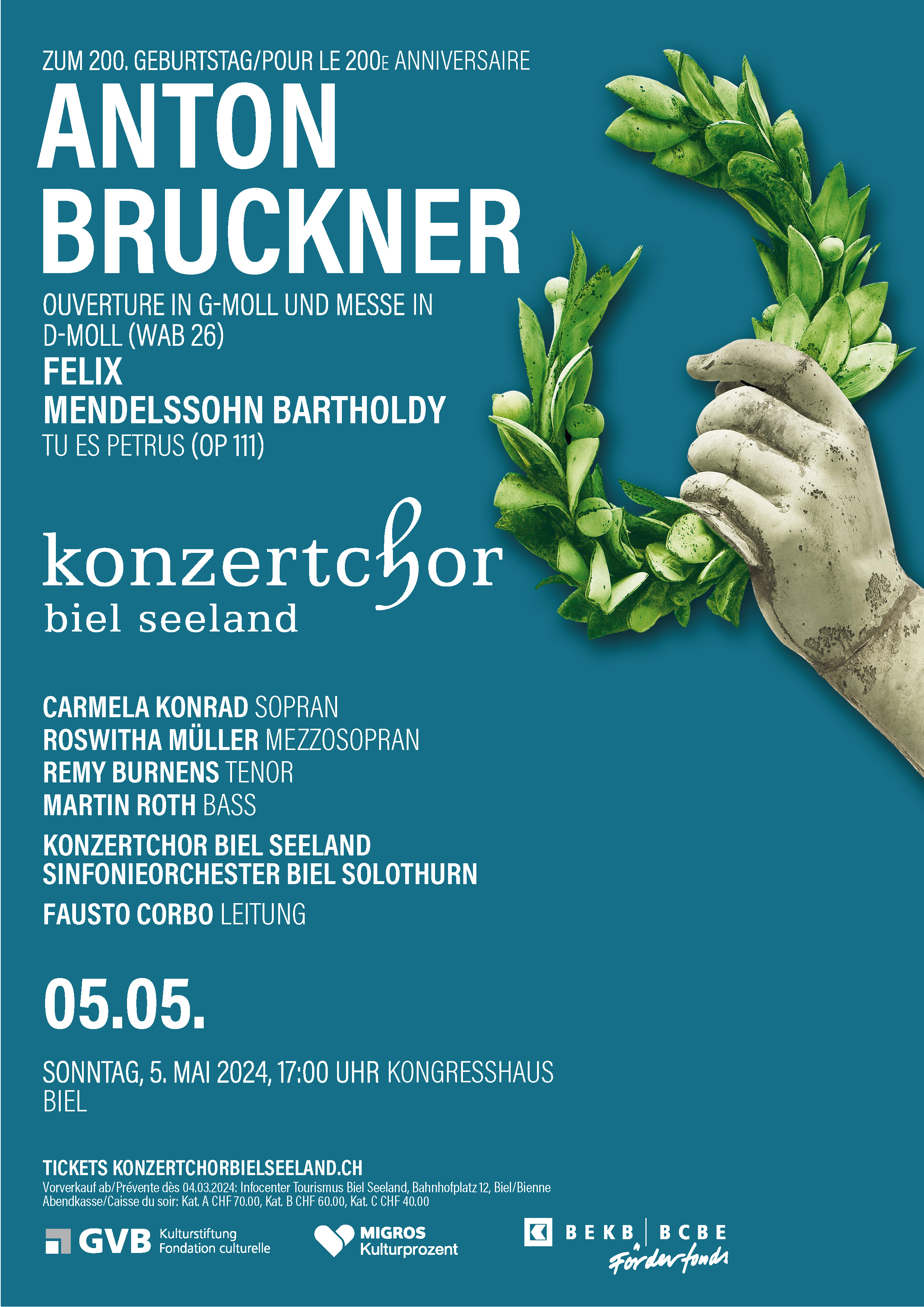 Konzertplakat 2024 Konzertchor Biel Seeland