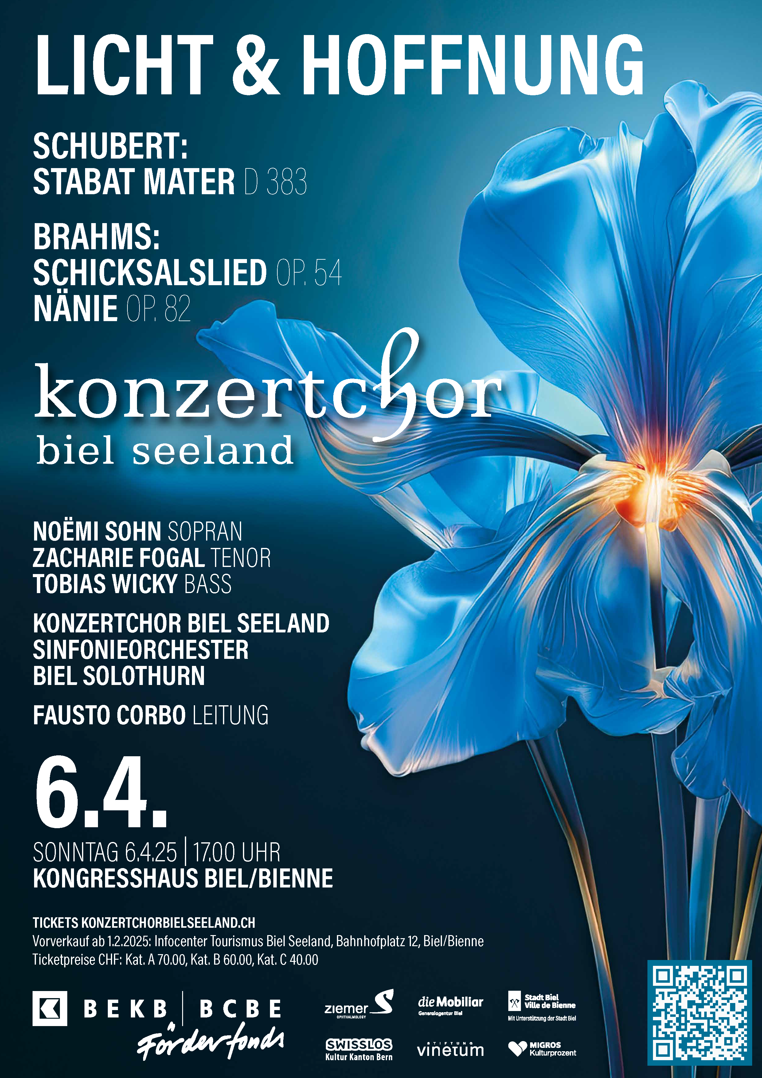 Konzertplakat 2024 Konzertchor Biel Seeland
