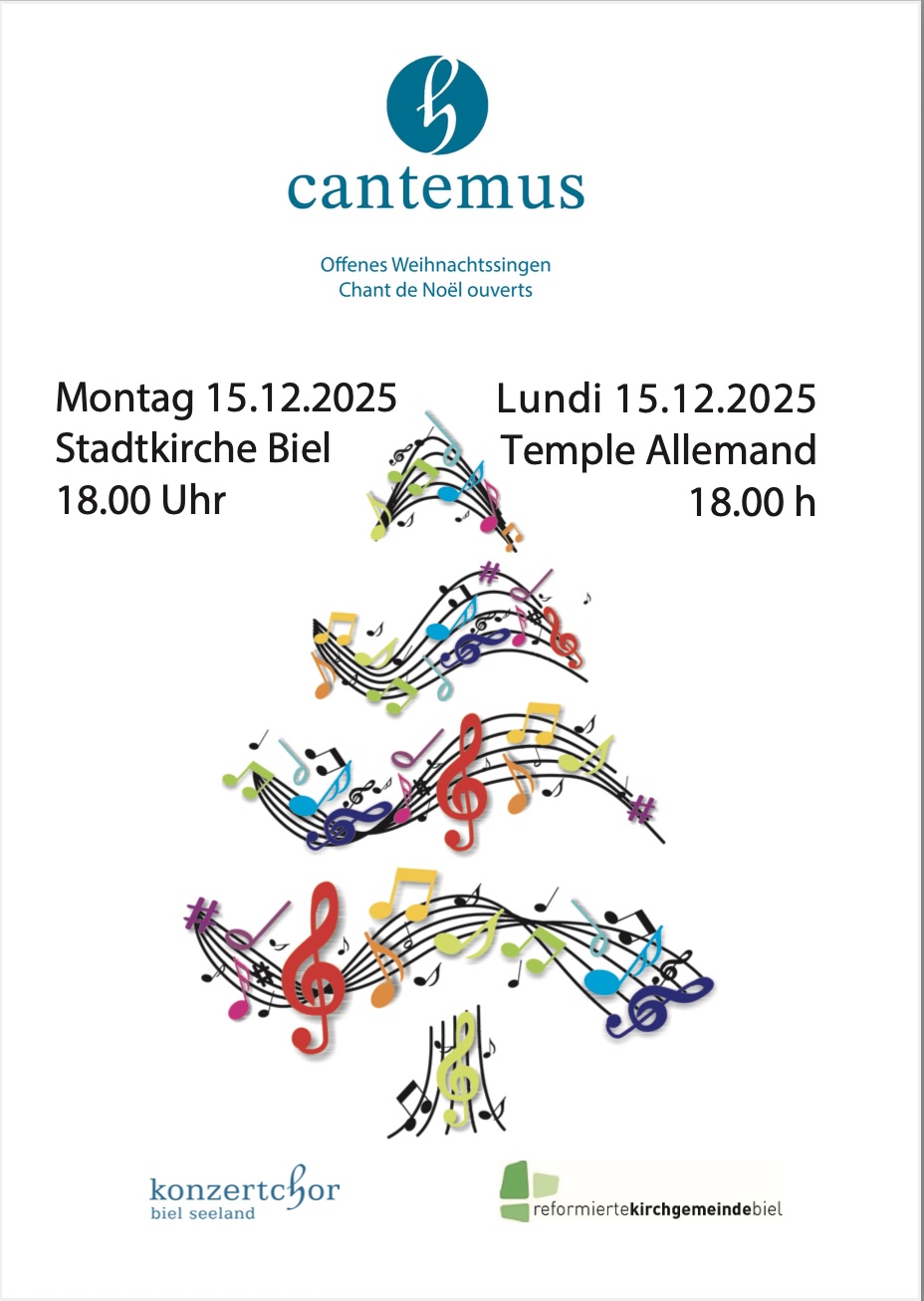 Konzertplakat 2025 Konzertchor Biel Seeland